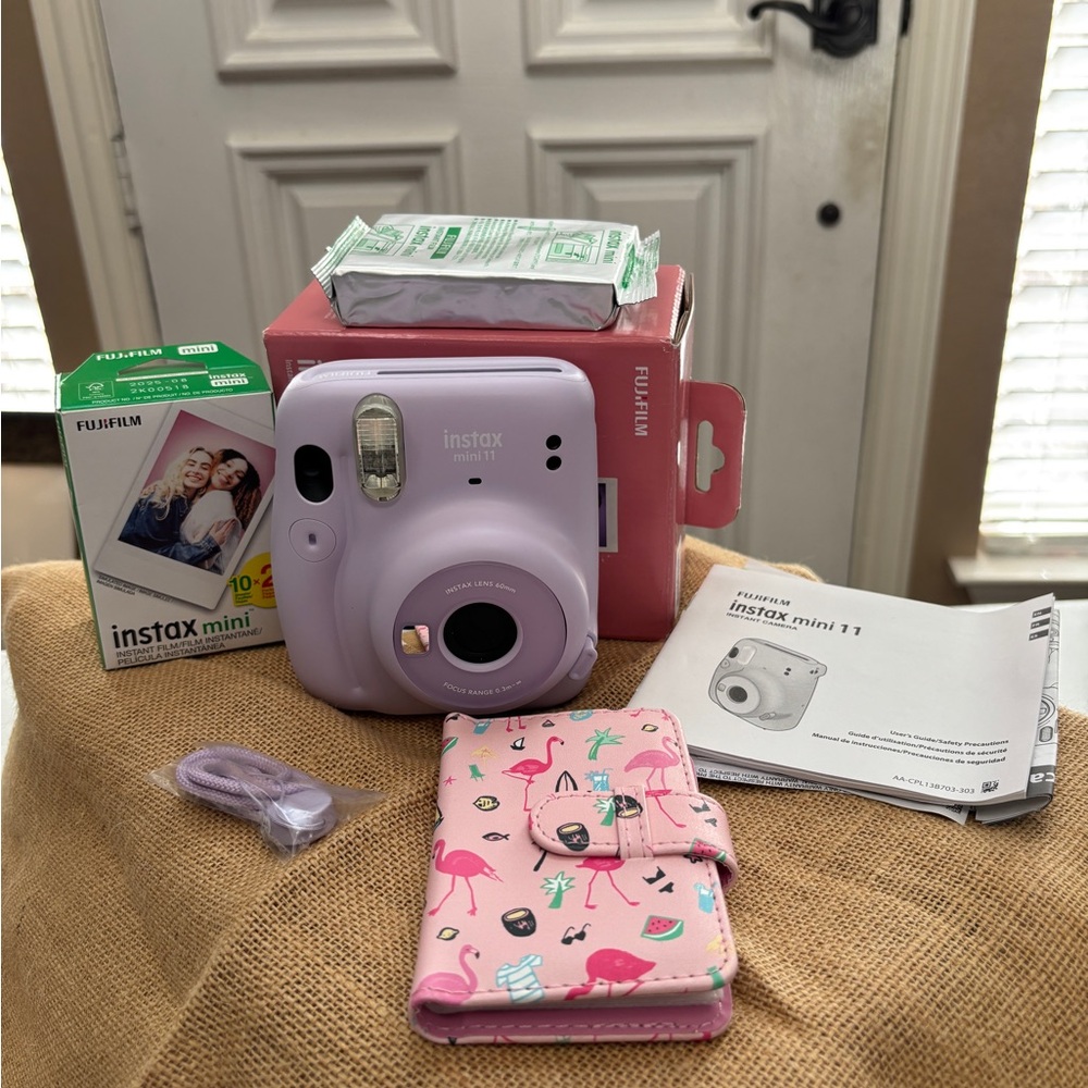 Fujifilm Instax Mini Purple Instant Camera Film Photography
